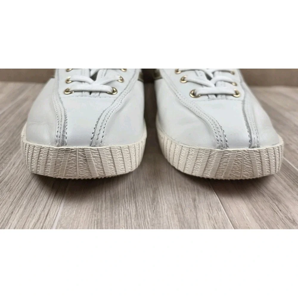 Tretorn Nylite 2 Plus Shoes Womens Sz 9.5M White Gold Casual Comfort Sneakers